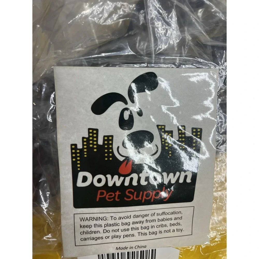 Downtown Pet Supply - Dog Crate Mat Fleece Machine Washable 29x20 Black‎ Yellow